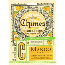 CHIMES: Mango Ginger Chews Bag, 5 oz