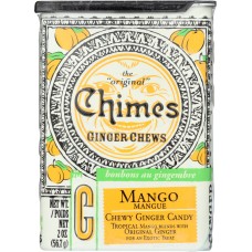 CHIMES: Mango Mangue Ginger Chews Tin Can, 2 oz
