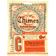 CHIMES: Orange Ginger Chews Bag, 5 oz