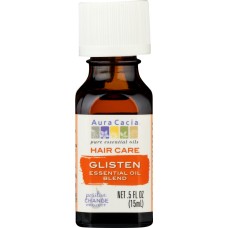 AURA CACIA: Essential Oil Hair Care Glisten, 0.5 oz