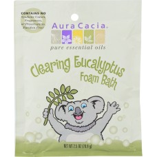 AURA CACIA: Eucalyptus Clearing Foam Bath, 2.5 oz