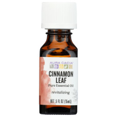 AURA CACIA: Cinnamon Leaf Essential Oil, 0.5 oz AURA CACIA: Cinnamon Leaf Essential Oil, 0.5 oz