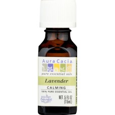 AURA CACIA: 100% Pure Essential Oil Lavender, 0.5 Oz
