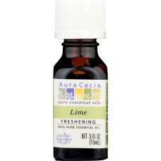 AURA CACIA: Essential Oil Lime, 0.5 oz