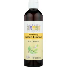 AURA CACIA: Natural Skin Care Oil with Vitamin E Nurturing Sweet Almond, 16 Oz