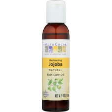 AURA CACIA: Natural Skin Care Oil Jojoba Balancing, 4 Oz