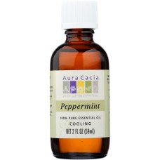 AURA ACACIA: 100% Pure Essential Oil Peppermint, 2 oz