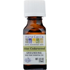 AURA CACIA: Oil Essential Cedarwood Atlas, 0.5 oz