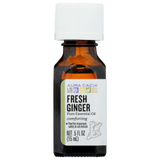 AURA CACIA: Oil Essential Fresh Ginger, 0.5 oz AURA CACIA: Oil Essential Fresh Ginger, 0.5 oz