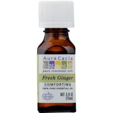 AURA CACIA: Oil Essential Fresh Ginger, 0.5 oz
