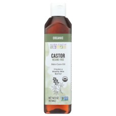 AURA CACIA: Organic Skin Care Oil Castor Oil, 16 oz