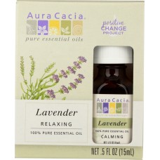 AURA CACIA: 100% Pure Essential Oil Lavender, 0.5 oz