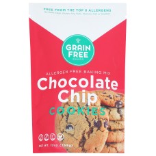 GRAIN FREE BAKER: Mix Cookie Choc Chip Gf, 13 OZ