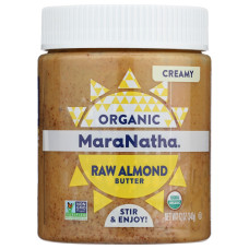 MARANATHA: Organic Raw Creamy Almond Butter, 12 oz