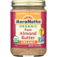 MARANATHA: Organic Raw Creamy Almond Butter, 12 oz