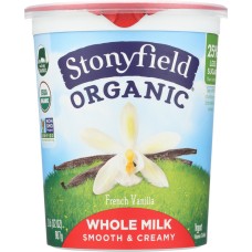 STONYFIELD: Organic Whole Milk Vanilla Yogurt, 32 oz