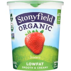 STONYFIELD: Organic Low Fat Strawberry Yogurt, 32 oz