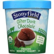 STONYFIELD: After Dark Chocolate Frozen Nonfat Yogurt, 16 oz