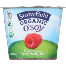 STONYFIELD: Organic Made from Soy Raspberry, 5.3 oz