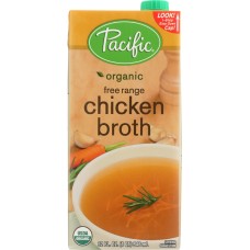 PACIFIC FOODS: Organic Chicken Broth Free Range, 32 oz