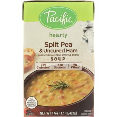 PACIFIC FOODS: Hearty Soup Split Pea and Uncured Ham, 17 oz
