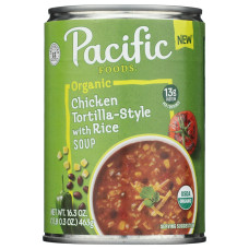 PACIFIC FOODS: Organic Organic Chicken Tortilla Style With Rice Soup, 16.3 oz PACIFIC FOODS: Organic Organic Chicken Tortilla Style With Rice Soup, 16.3 oz