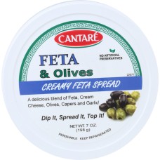CANTARE: Feta and Olives Creamy Feta Spread, 7 oz
