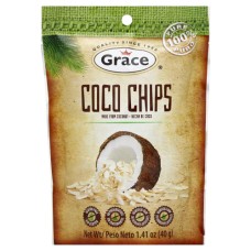 GRACE CARIBBEAN: Chips Coconut, 40 gm