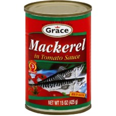 GRACE CARIBBEAN: Mackerel in Tomato Sauce, 15 oz