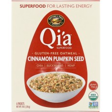 QIA: Cinnamon Pumpkin Seeds Oatmeal, 8 oz
