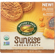NATURES PATH: Sunrise Touch of Honey & Chia Breakfast Biscuits, 7 oz