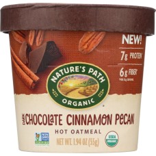 NATURES PATH: Dark Chocolate Cinnamon Pecan Oatmeal Cup, 1.94 oz