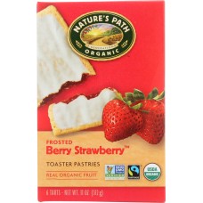NATURE'S PATH: Organic Toaster Pastries Berry Strawberry Frosted, 11 oz