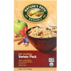NATURE'S PATH: Organic Instant Hot Oatmeal Variety Pack 8 Count, 14 oz