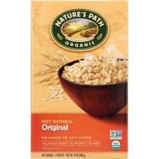 NATURE'S PATH: Organic Instant Hot Oatmeal Original 8 Packets, 14 oz