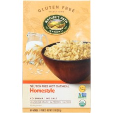 NATURE'S PATH: Organic Gluten Free Selections Homestyle Hot Oatmeal, 11.3 oz
