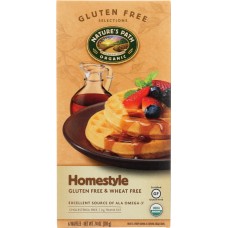 NATURE'S PATH: Organic Gluten Free Homestyle Waffles, 7.4 oz