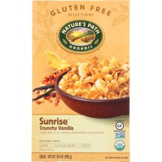 NATURES PATH: Organic Sunrise Cereal Gluten Free Crunchy Vanilla, 10.6 oz