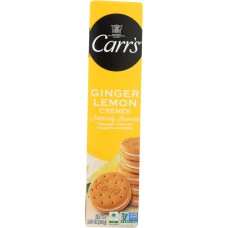 CARRS: Ginger Lemon Cremes Cookies, 7.05 oz