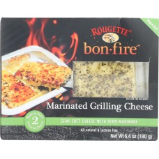 ROUGETTE: Marinated Grilling Cheese Semi-soft Cheese in Herb Marinade, 6.40 oz