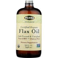 FLORA HEALTH: Organic Flax Oil, 32 oz
