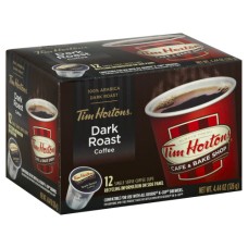 TIM HORTON: Coffee Single Serve Dark Roast, 4.44 oz