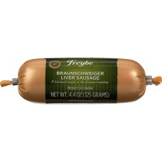 FREYBE: Braunschweiger Liver Sausage, 4.4 oz
