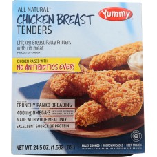 YUMMY: Tenders Chicken Natural, 24.5 oz