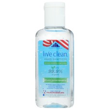 LIVE CLEAN: Organic Aloe Hand Sanitizer, 2 oz