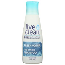 LIVE CLEAN: Shampoo Fresh Water, 12 oz