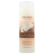 LIVE CLEAN: Coconut Milk Moisturizing Body Wash, 17 oz