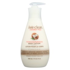LIVE CLEAN: Coconut Milk Body Lotion, 17 fl oz
