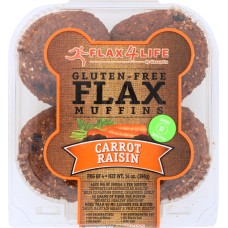 FLAX4LIFE: Carrot Raisin Flax Muffins, 14 oz