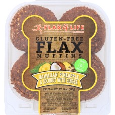 FLAX4LIFE: Frozen Hawaiian Pineapple and Coconut with Ginger Flax Muffins, 14 oz